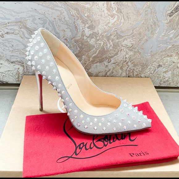 New! Christian Louboutin Pigalle Blue Toe Pump